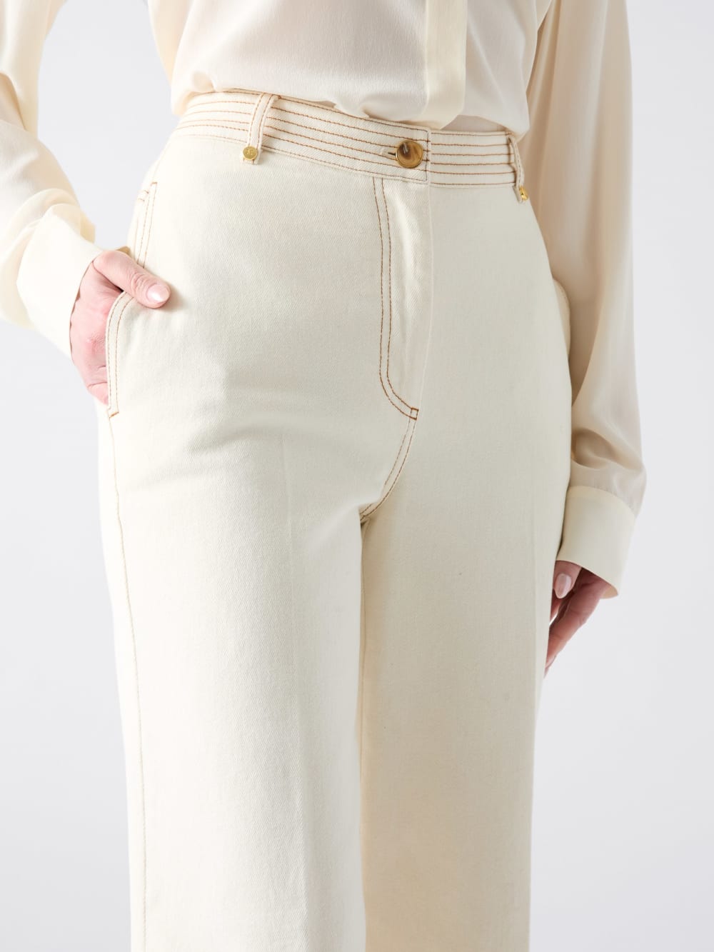 Naomi Wide-Leg Denim Pant - Guess