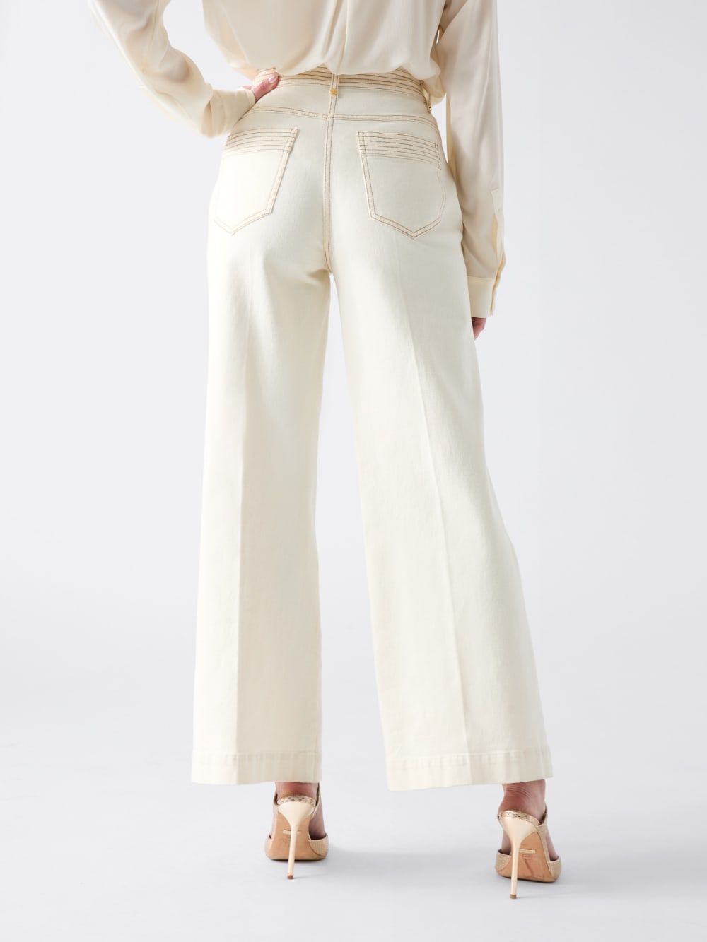 Naomi Wide-Leg Denim Pant - Guess
