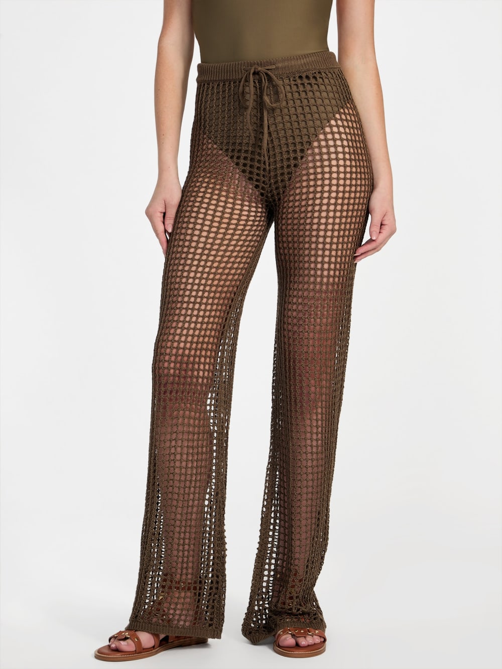 Open-Knit Crochet Pant - Guess