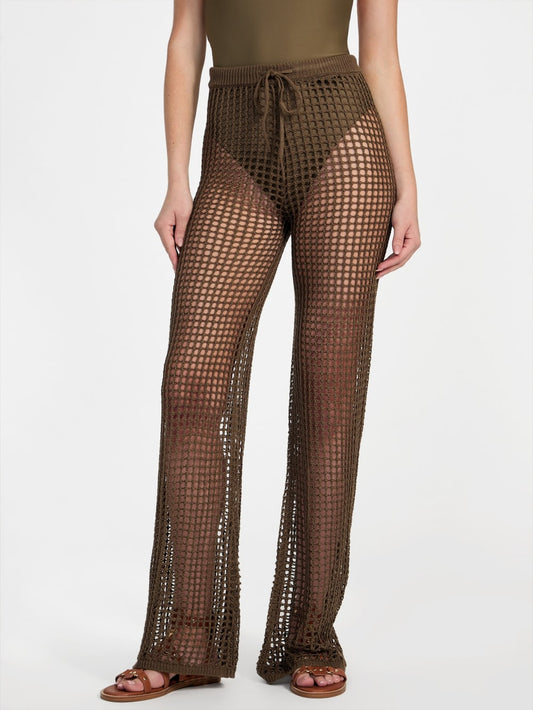 Open-Knit Crochet Pant - Guess