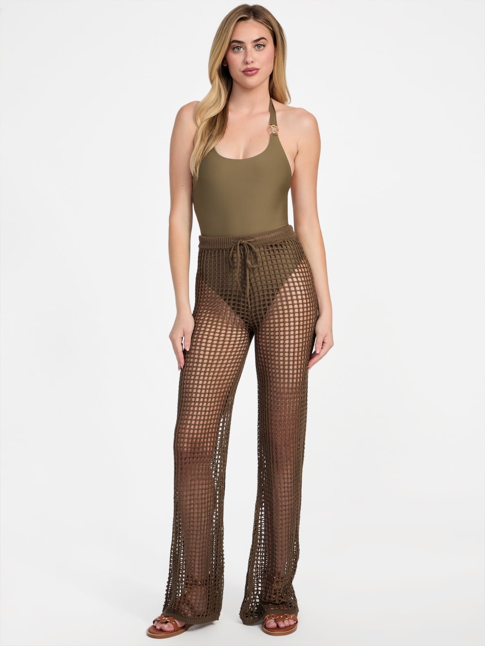Open-Knit Crochet Pant - Guess