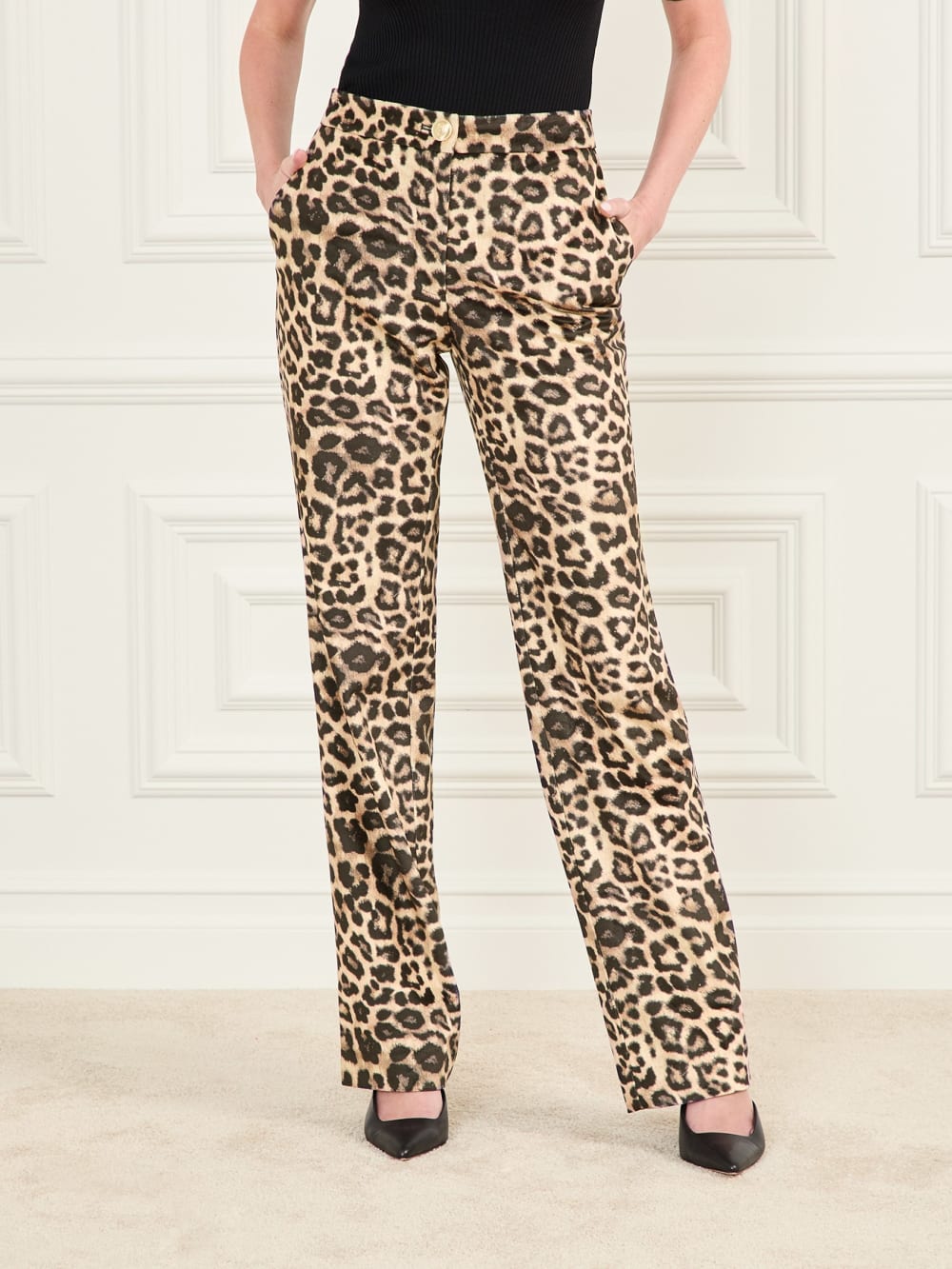 Pamela Printed Velvet Pant - Guess