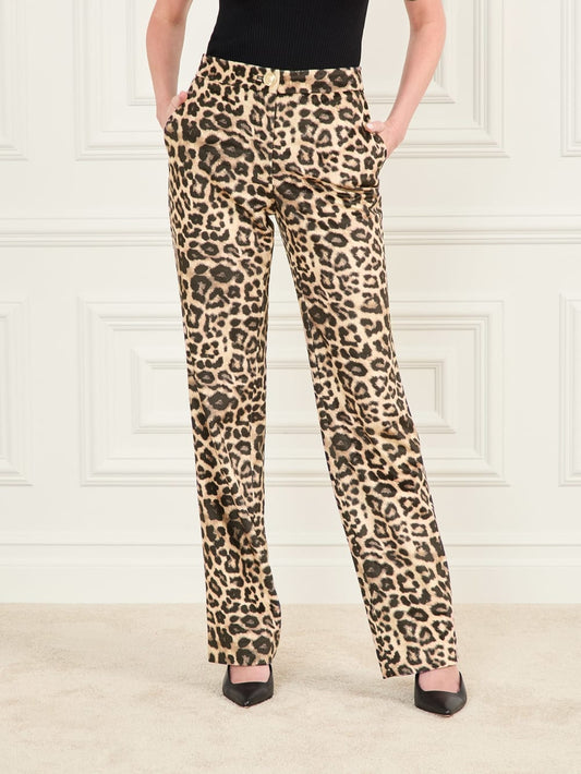 Pamela Printed Velvet Pant - Guess