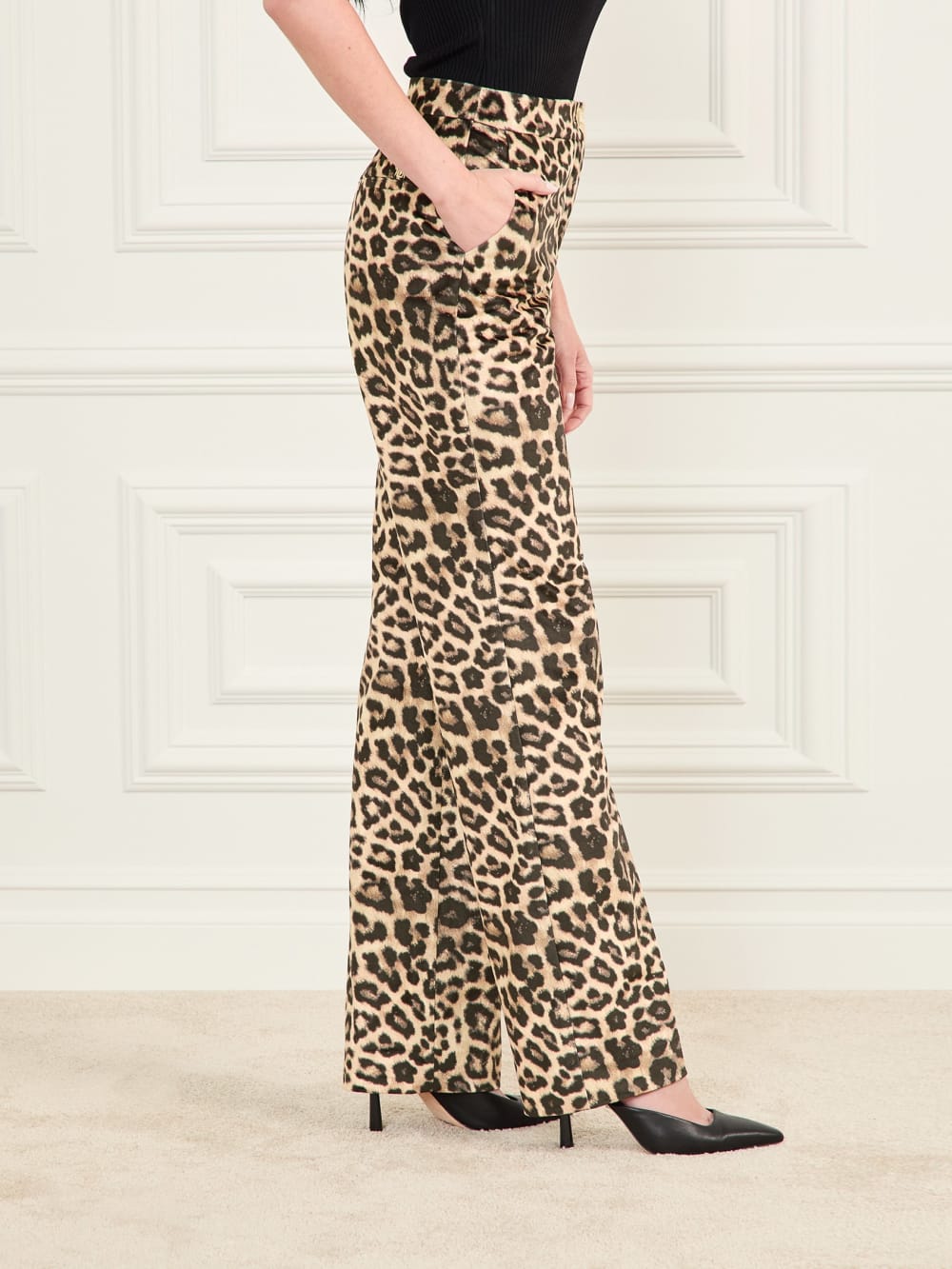 Pamela Printed Velvet Pant - Guess