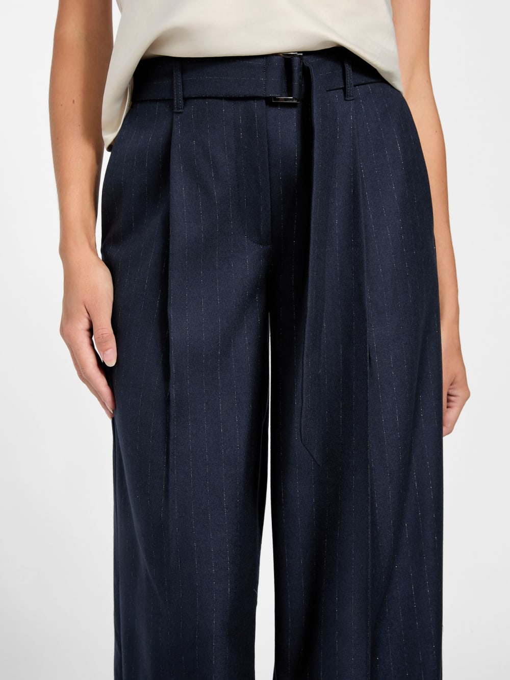 Eco Zanita Pinstripe Relaxed Pants - Guess