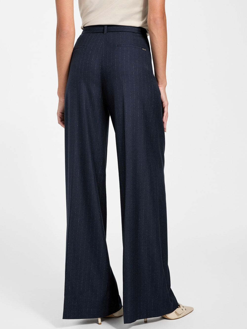 Eco Zanita Pinstripe Relaxed Pants - Guess