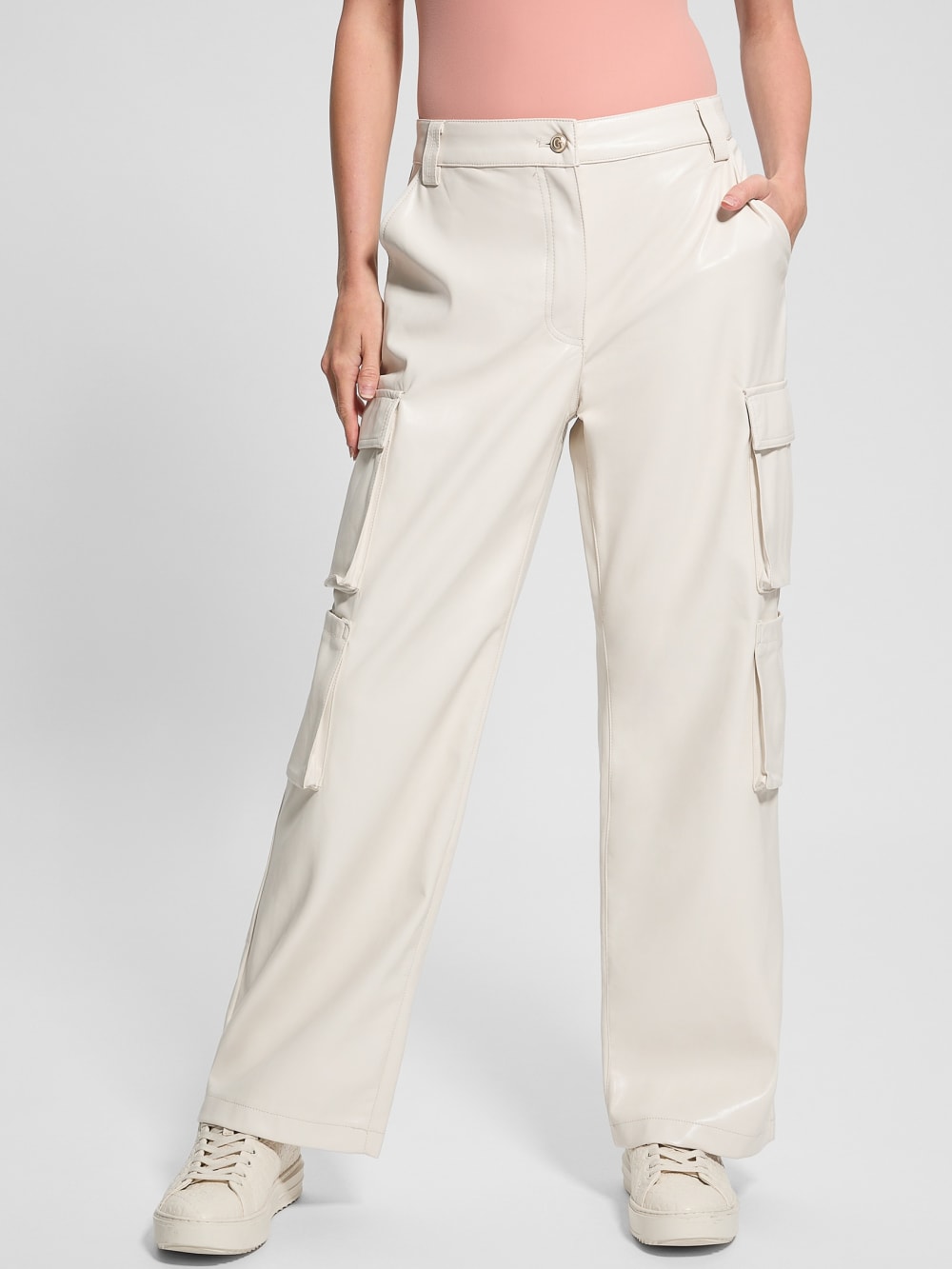 Kori Faux-Leather Cargo Pants - Guess