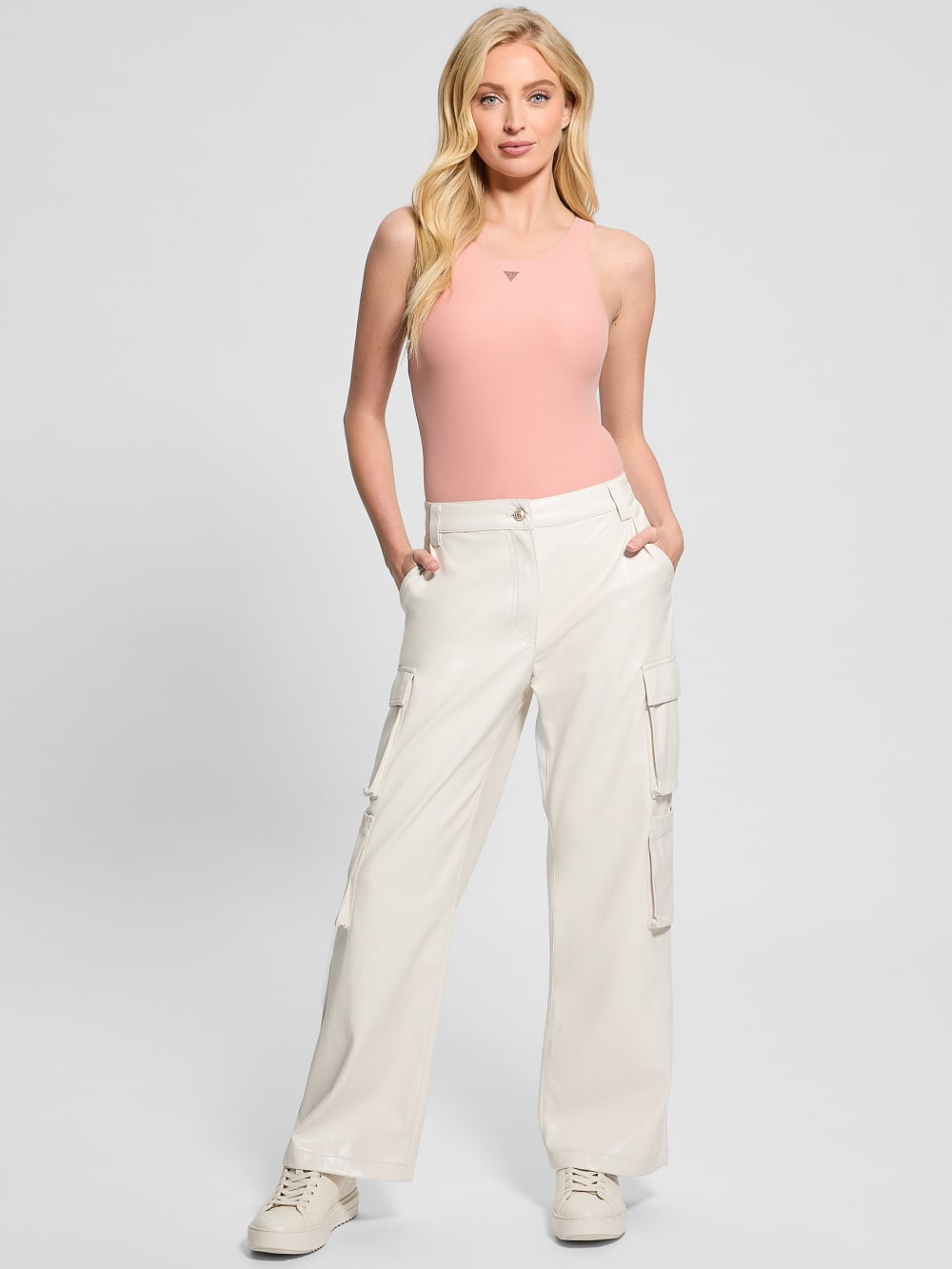 Kori Faux-Leather Cargo Pants - Guess