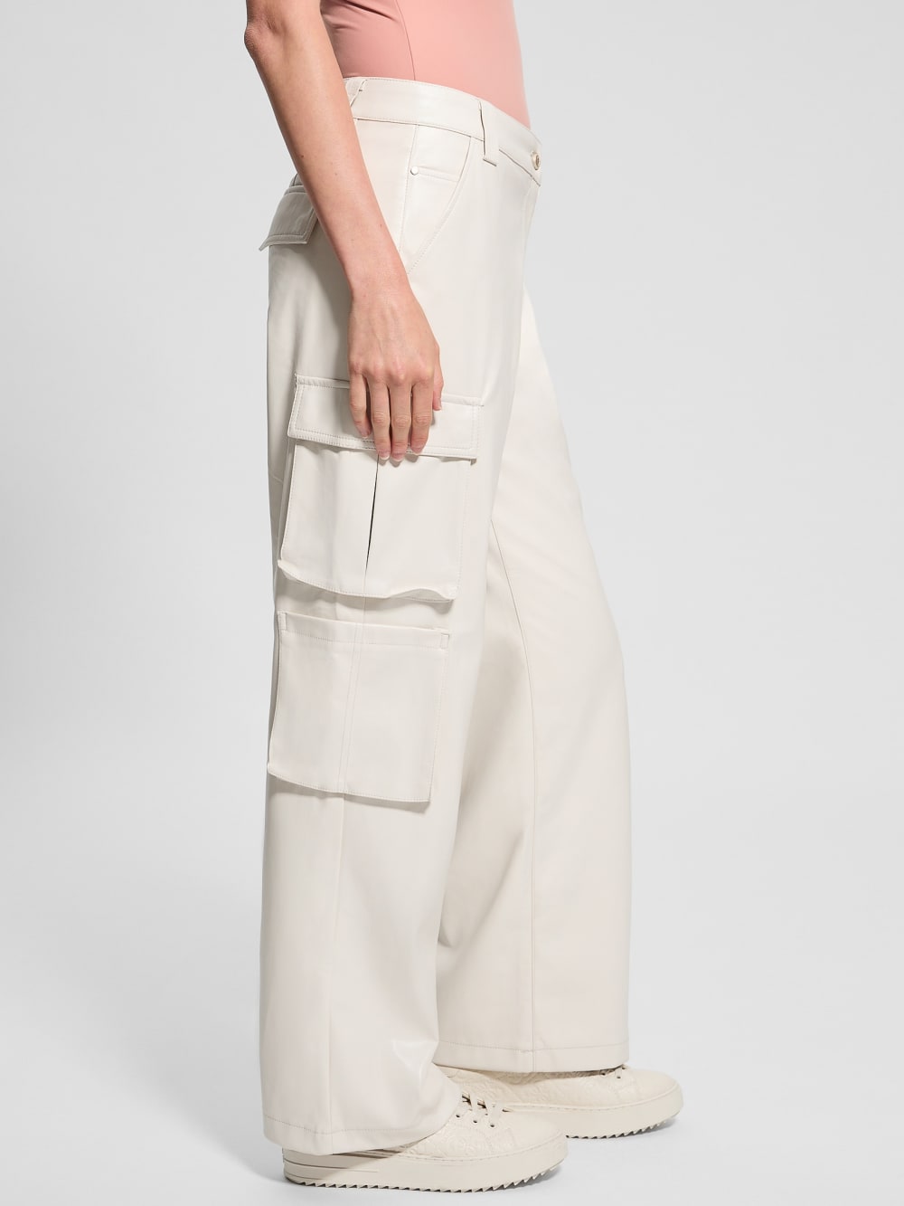 Kori Faux-Leather Cargo Pants - Guess