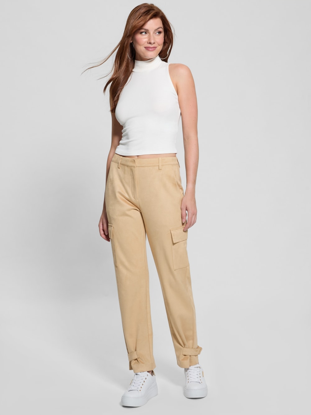 Mariza Faux-Suede Cargo Pants - Guess
