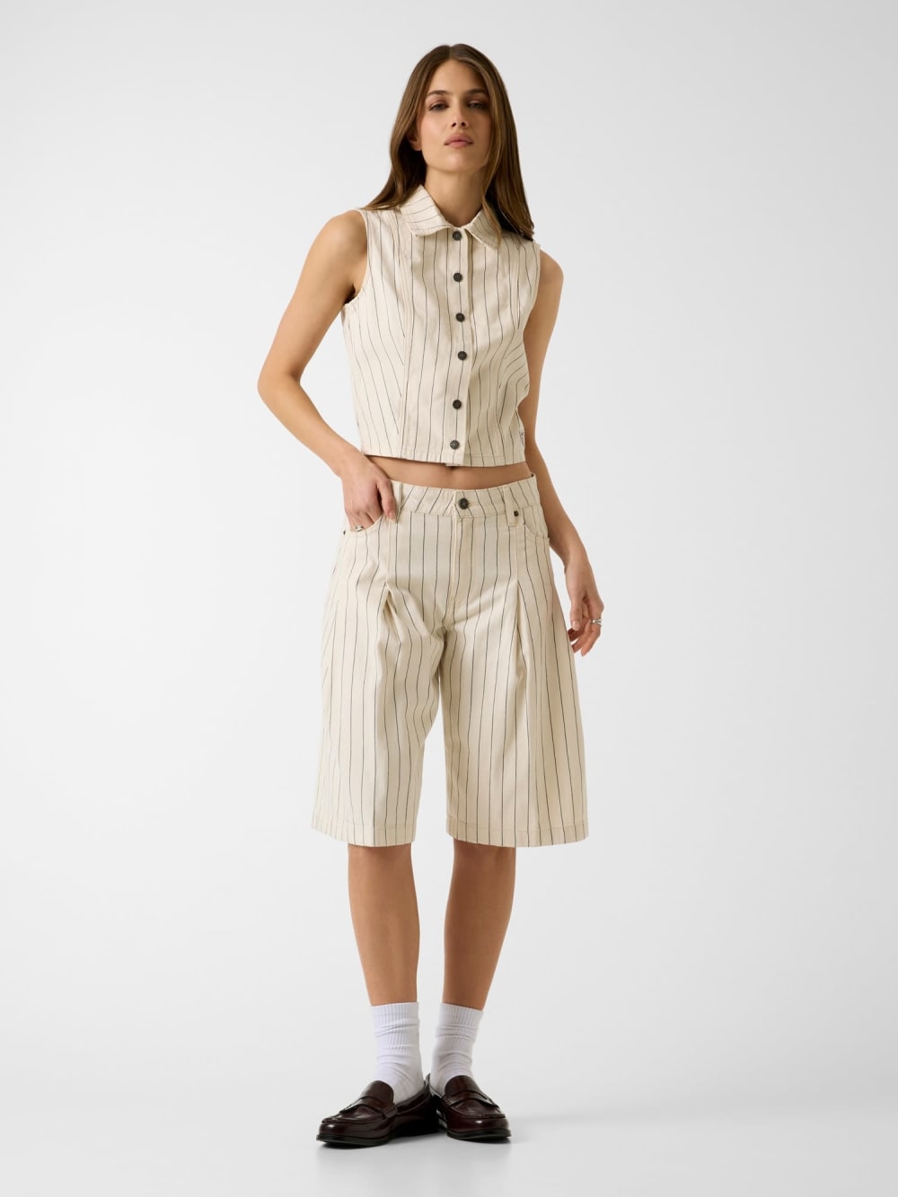 Bermuda striped shorts - Guess