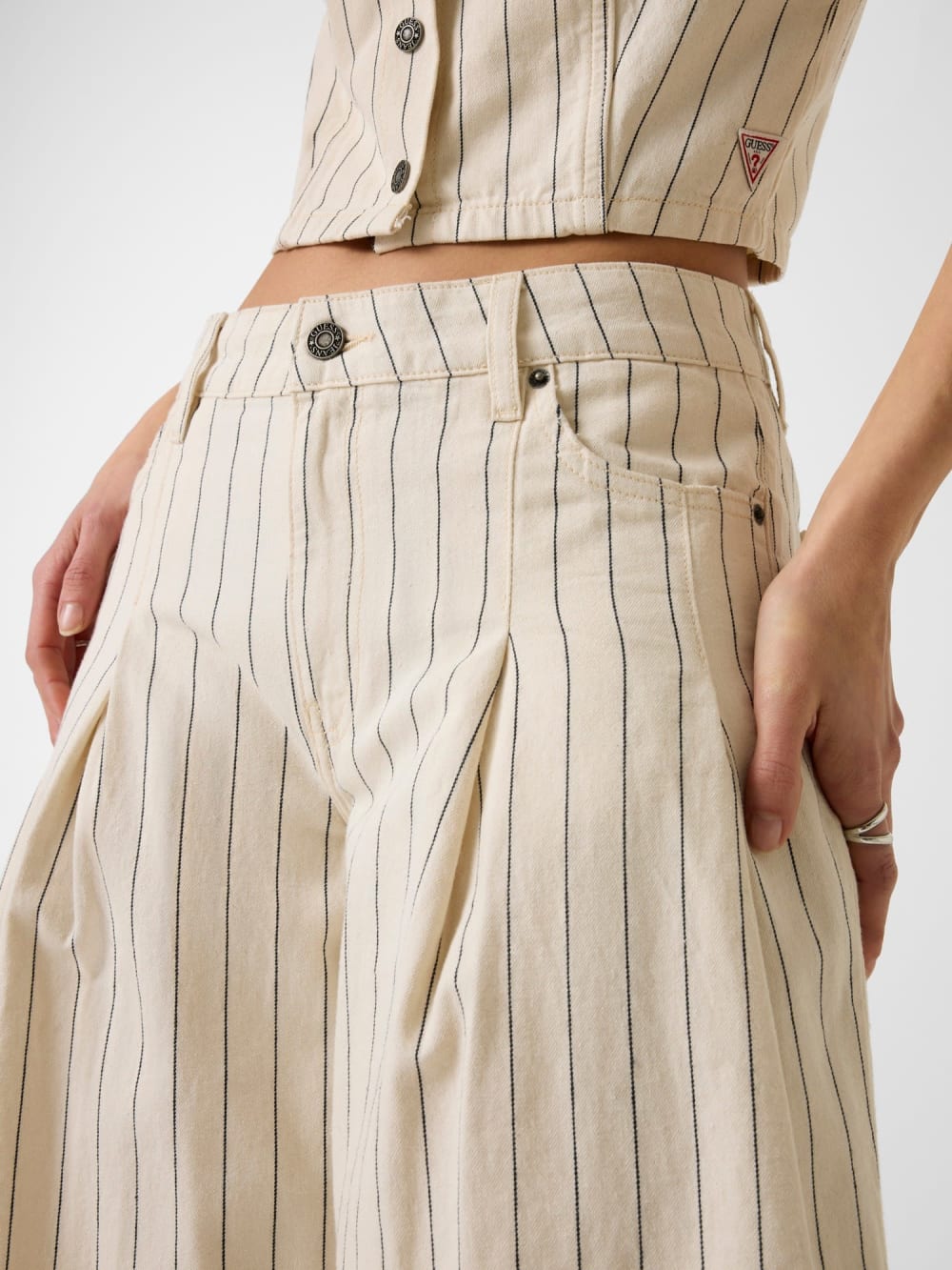 Bermuda striped shorts - Guess