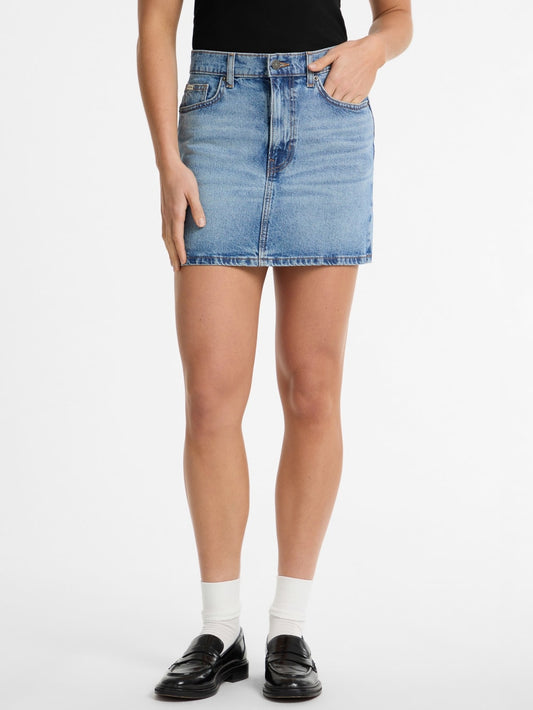 Denim Mini Skirt - Guess