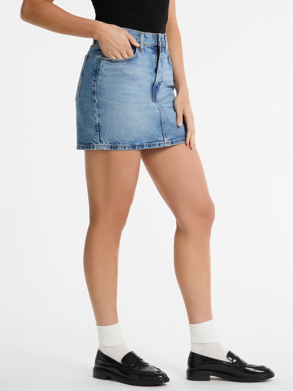 Denim Mini Skirt - Guess