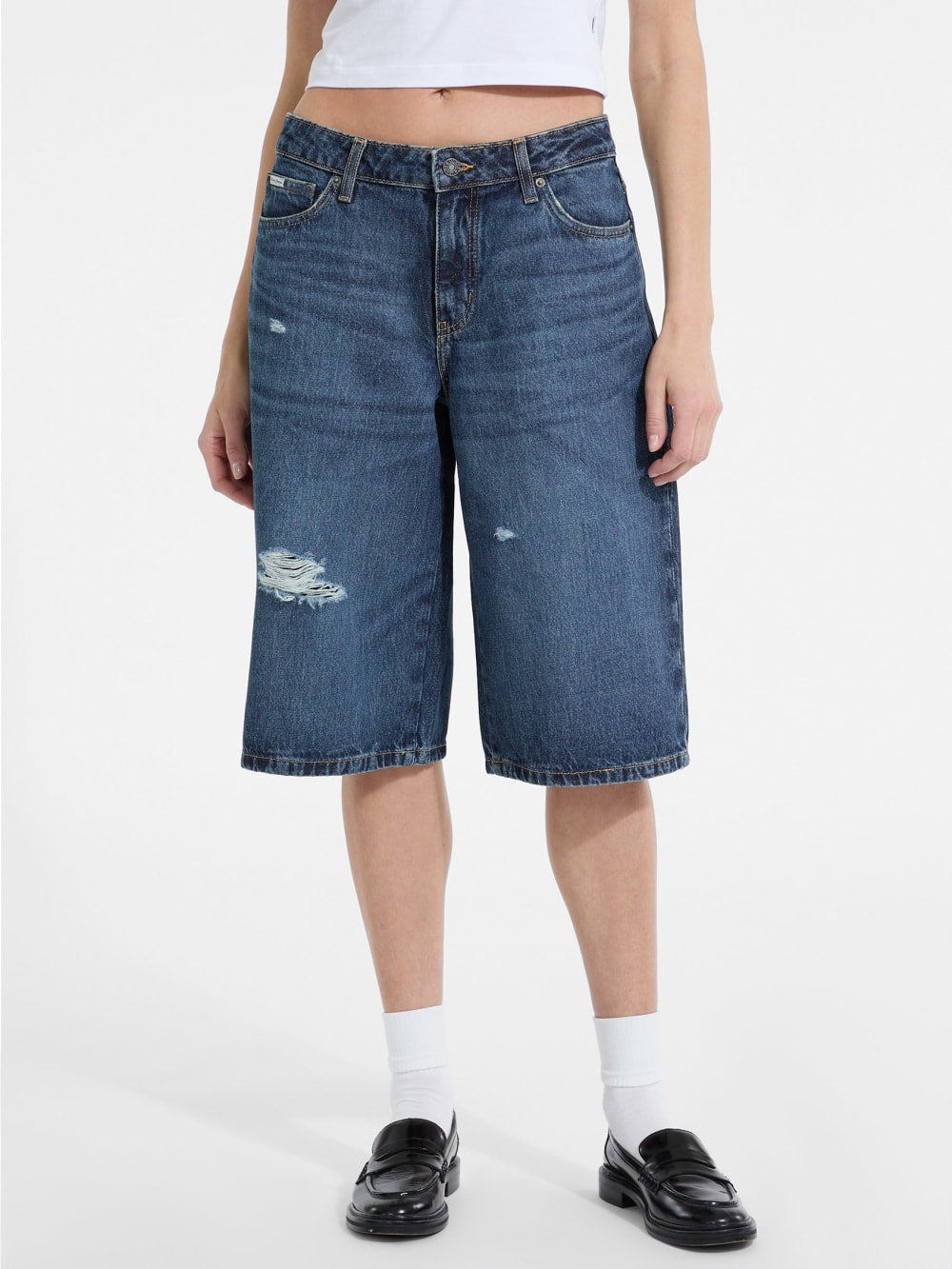 Baggy Denim Shorts - Guess