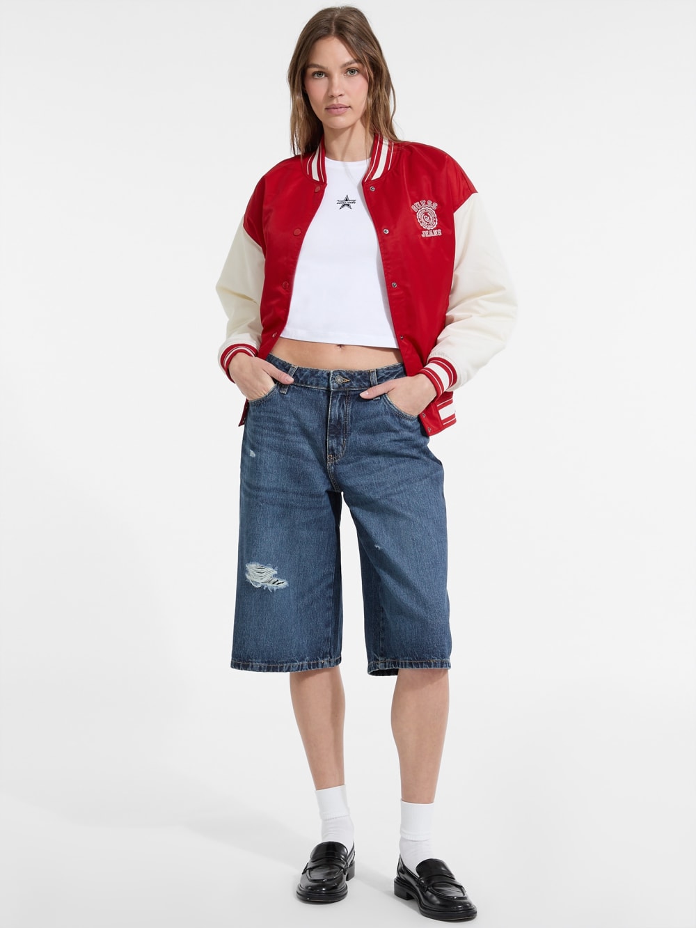Baggy Denim Shorts - Guess