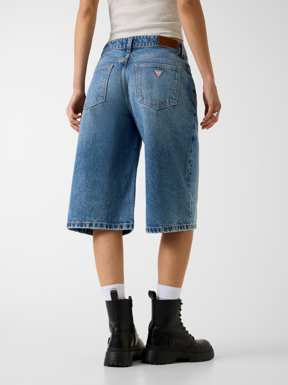 Baggy denim bermuda - Guess