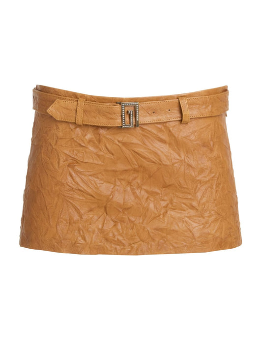 leather mini skirt - Guess