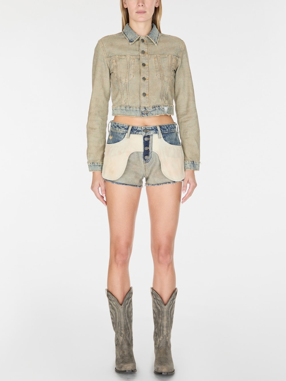 reverse denim short - Guess