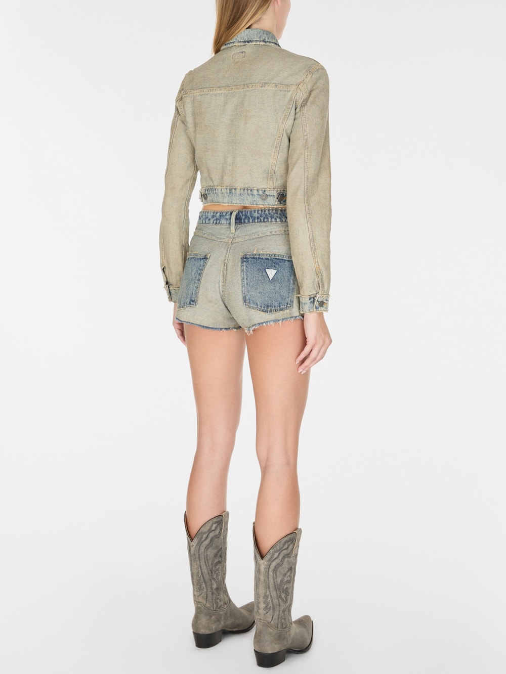 reverse denim short - Guess