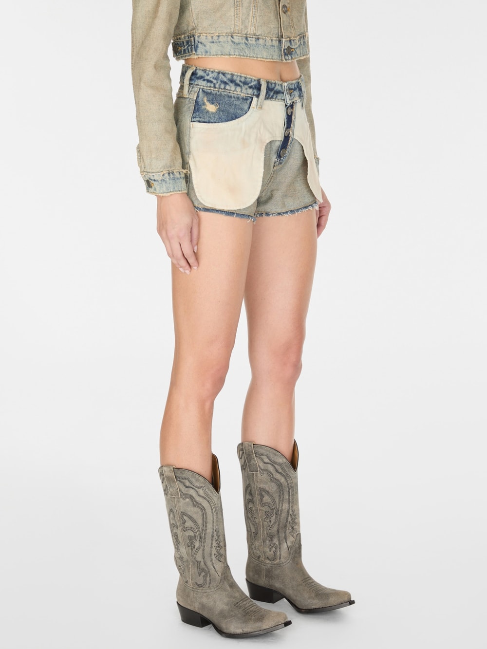 reverse denim short - Guess