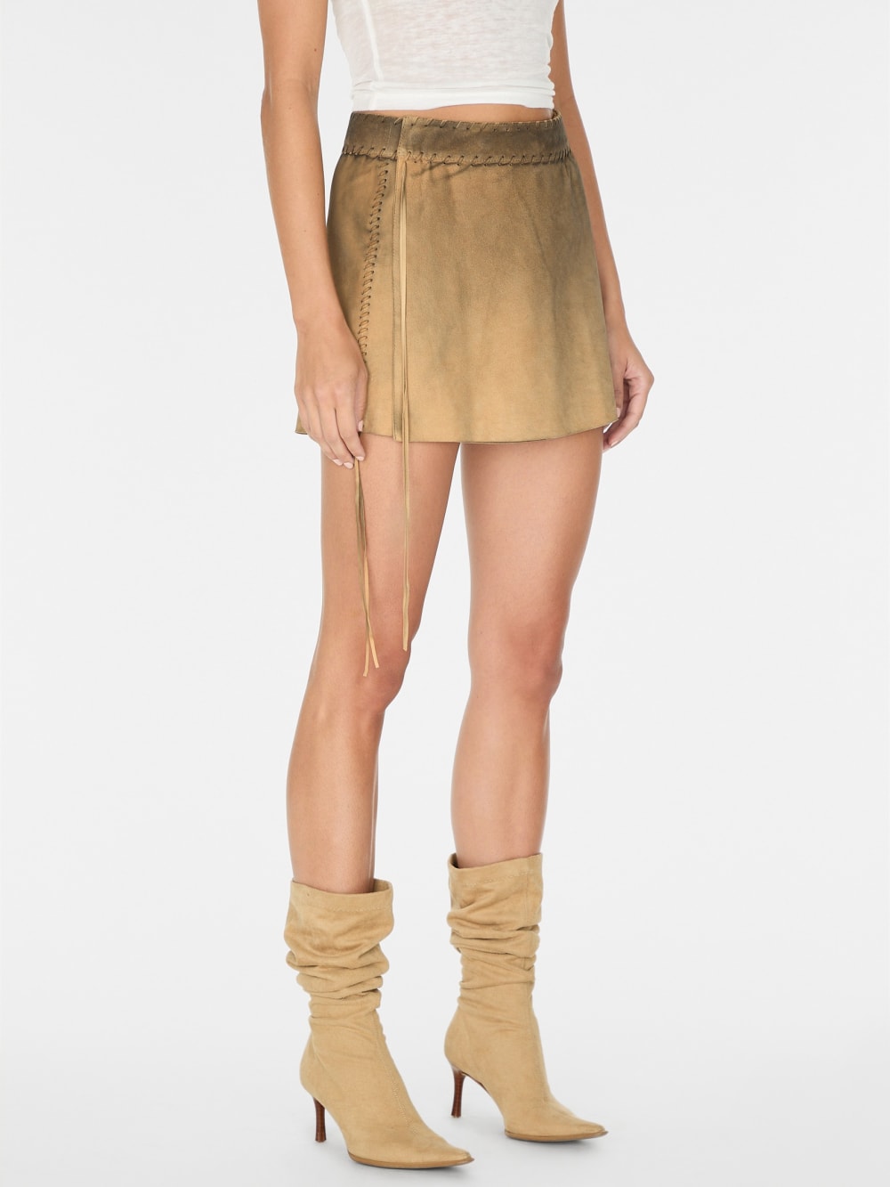 washed suede skirt - Guess