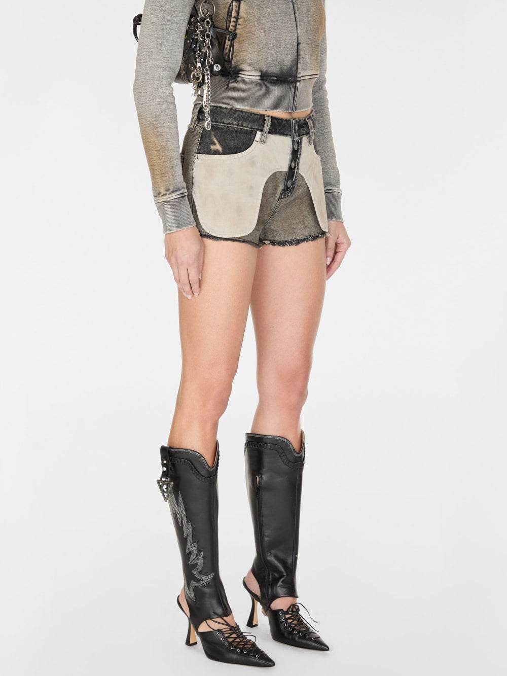 reverse denim short - Guess