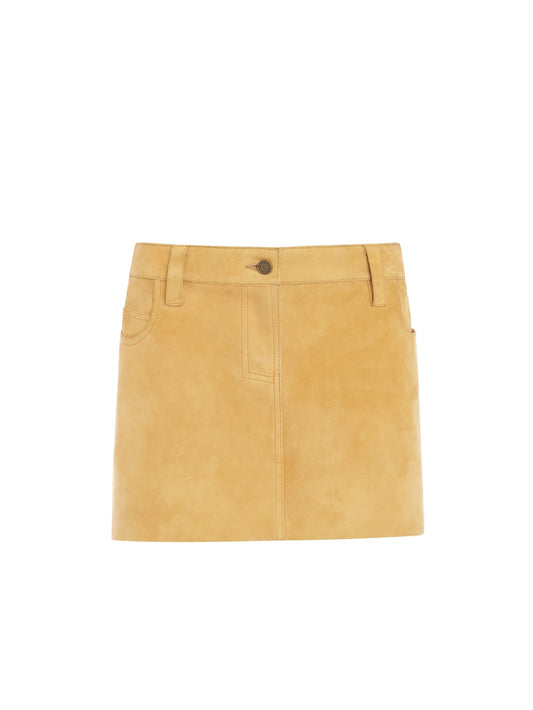 Sueded Mini Skirt - Guess