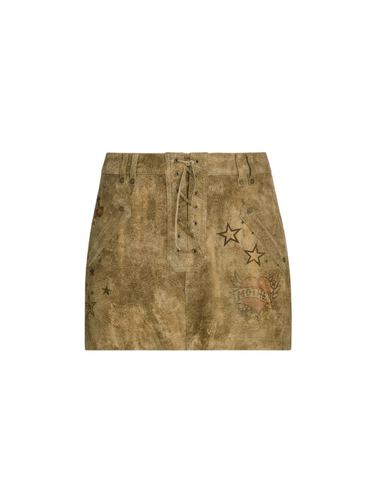 printed suede skirt - Guess