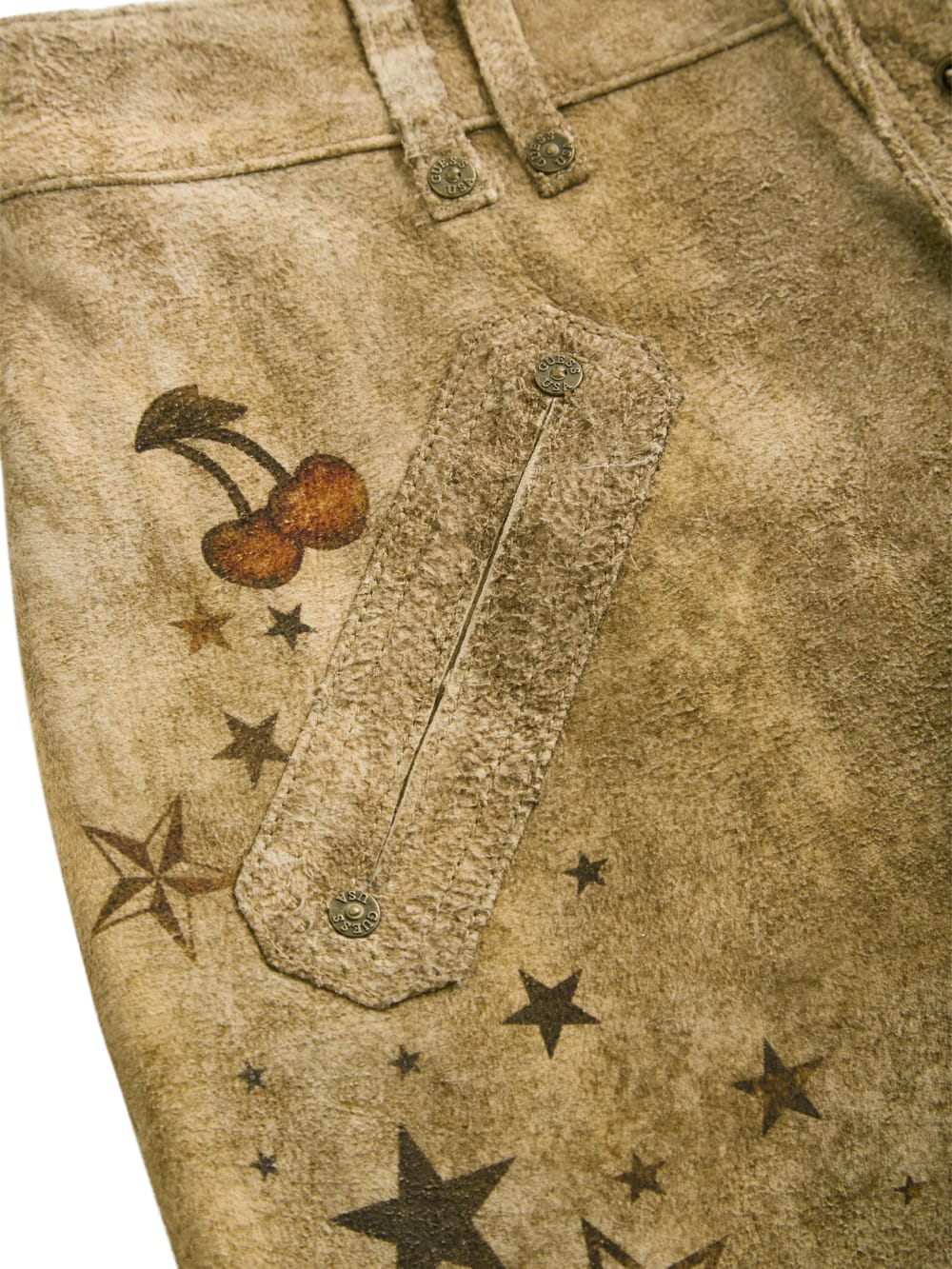 printed suede skirt - Guess