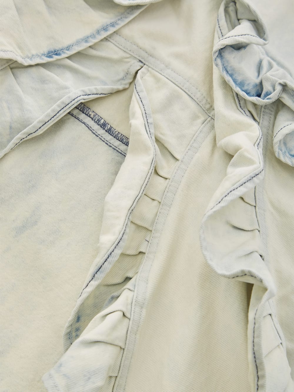 denim ruffle skirt - Guess