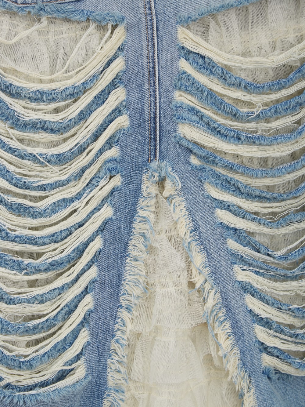 Distressed Denim Skirt - Guess