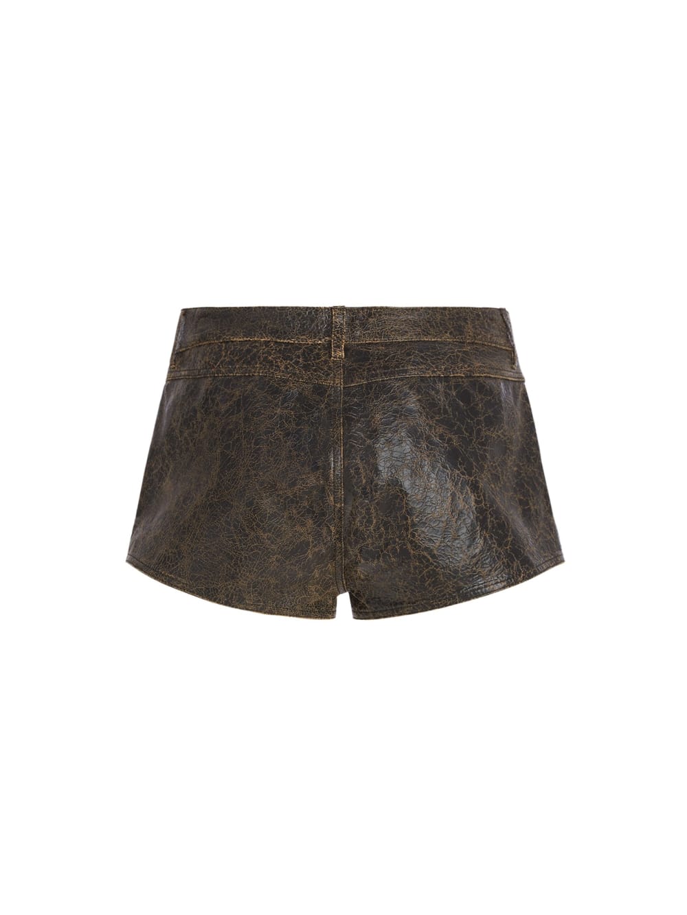 crackle leather shorts - Guess