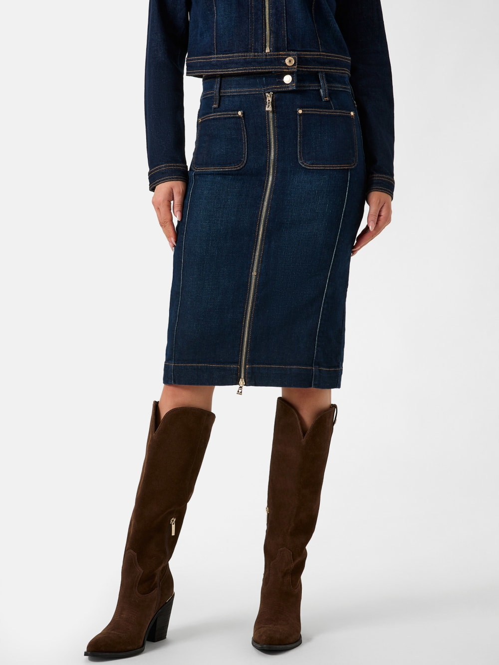 Denim midi skirt - Guess