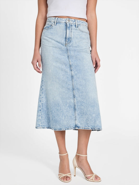 Eco Thaiss Denim Midi Skirt - Guess