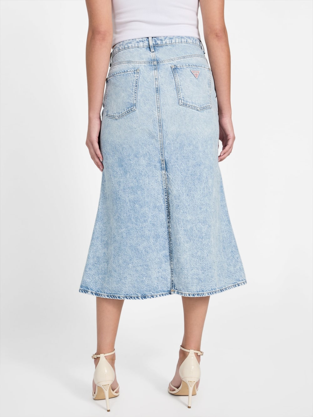 Eco Thaiss Denim Midi Skirt - Guess