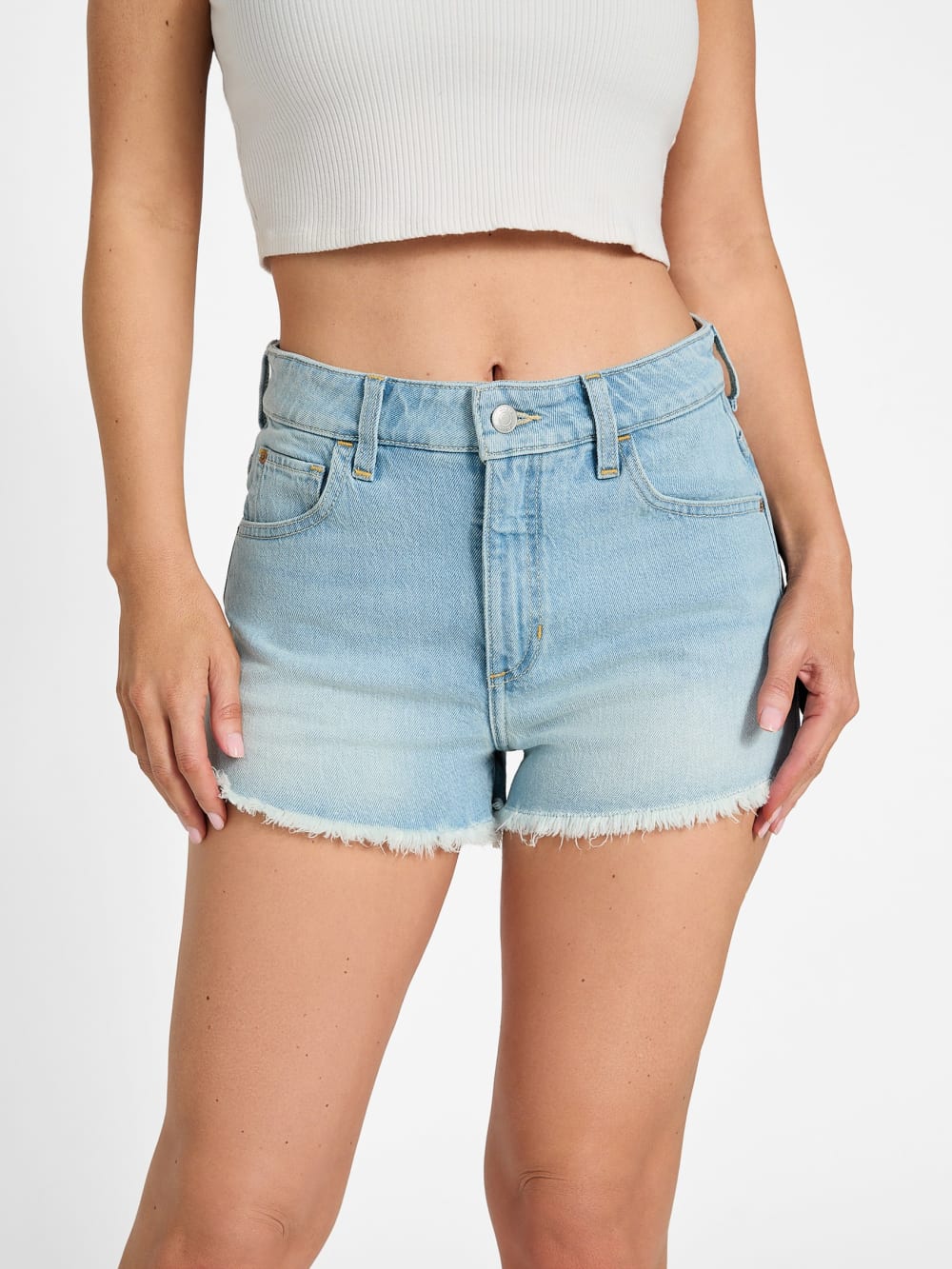 Vintage Denim Mom Shorts - Guess