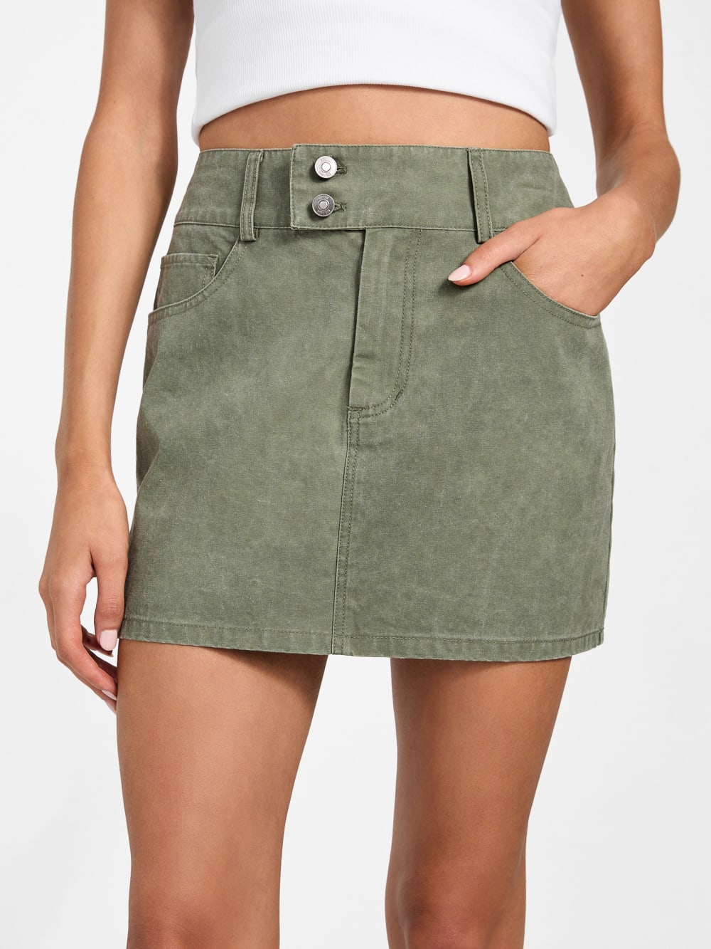 Eco Myles Canvas Skirt - Guess