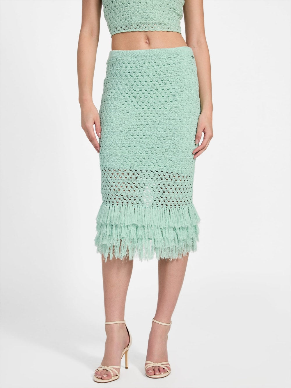 Eco Luca Fringe Hem Skirt - Guess