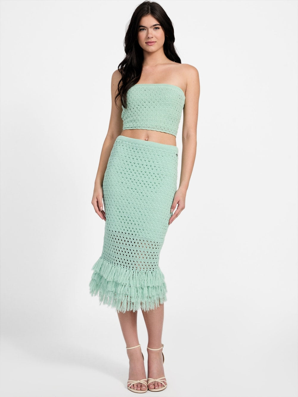 Eco Luca Fringe Hem Skirt - Guess