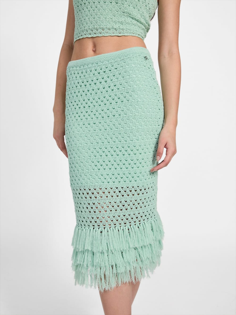 Eco Luca Fringe Hem Skirt - Guess