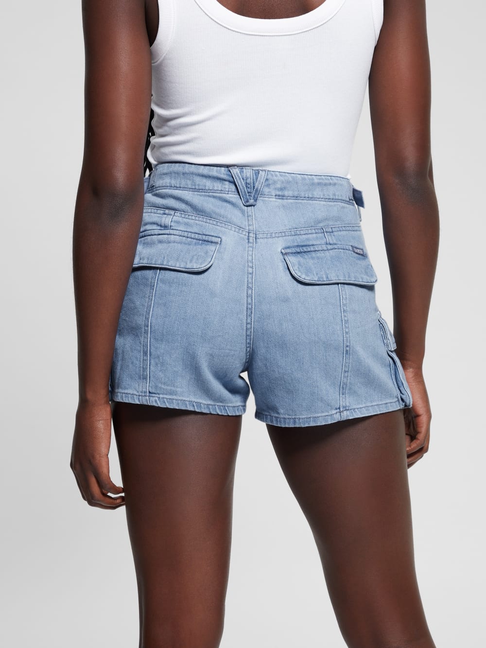 Amara Cargo Denim Shorts - Guess