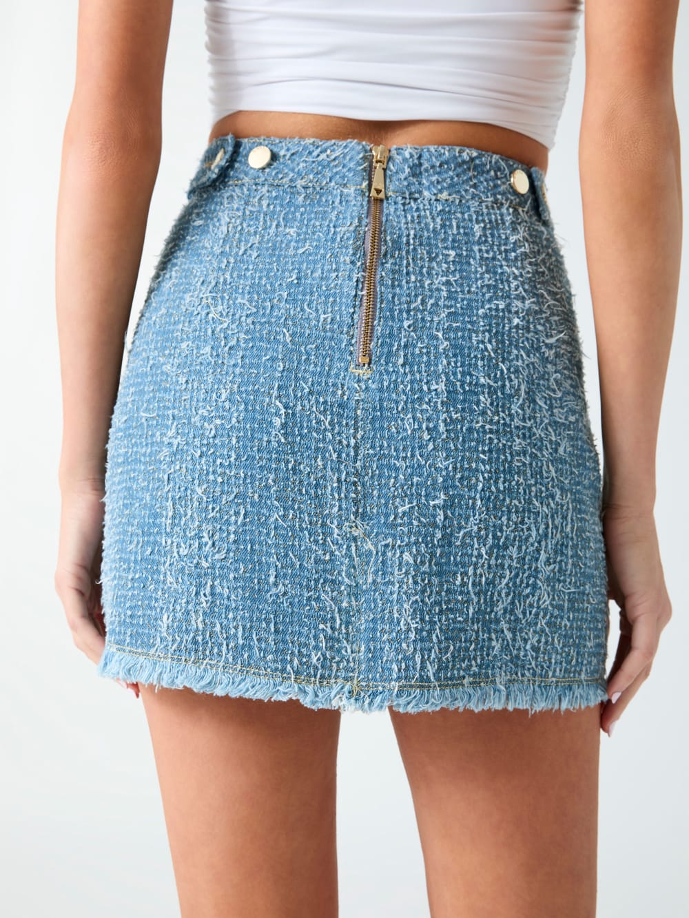 Denim tweed skirt - Guess