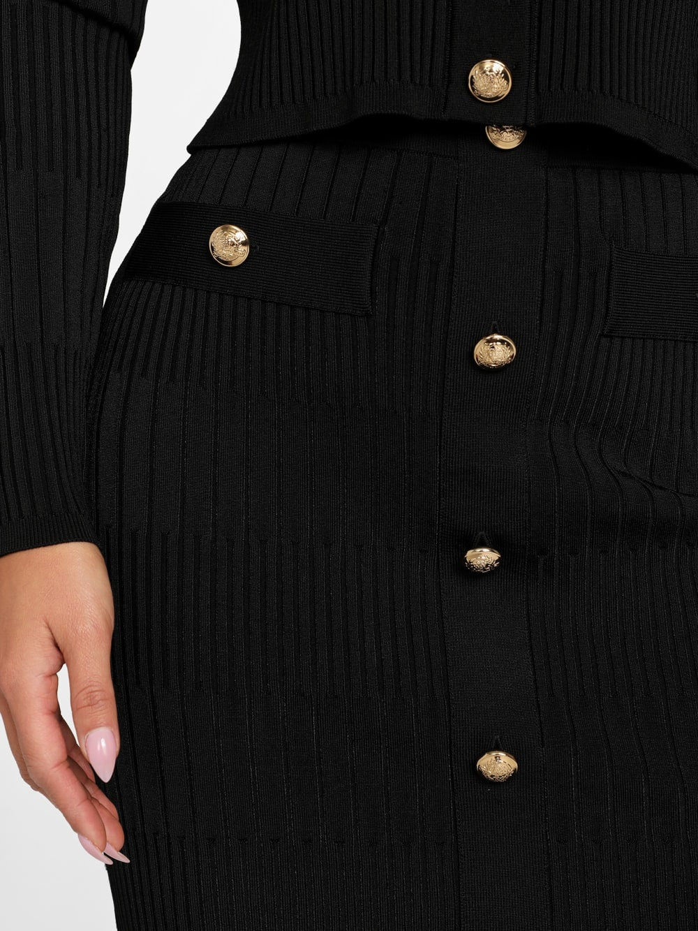 Janet Ribbed Sweater Skirt - Guess