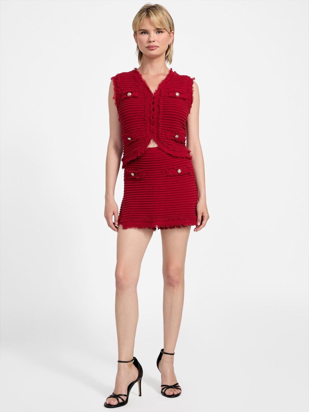 Eco Malina Ottoman Boucl  Skort - Guess