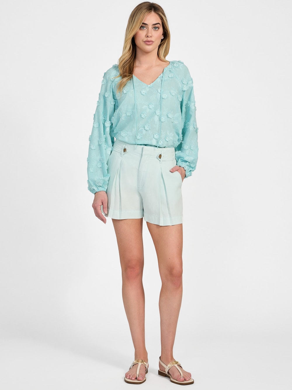 Eco Shaye Linen Shorts - Guess