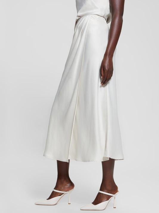 Eco Anastasia Midi Satin Skirt - Guess
