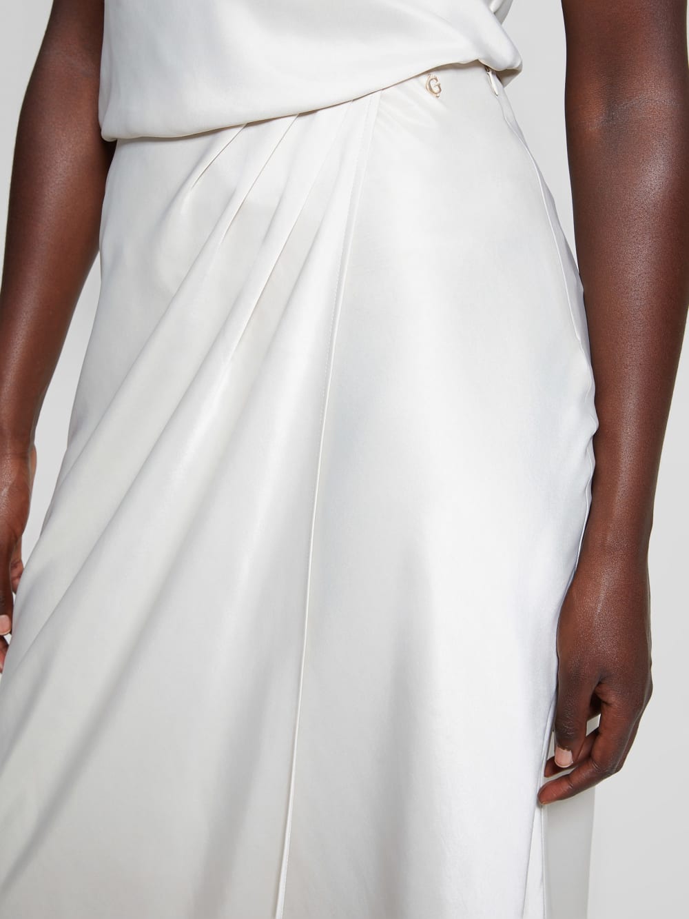 Eco Anastasia Midi Satin Skirt - Guess
