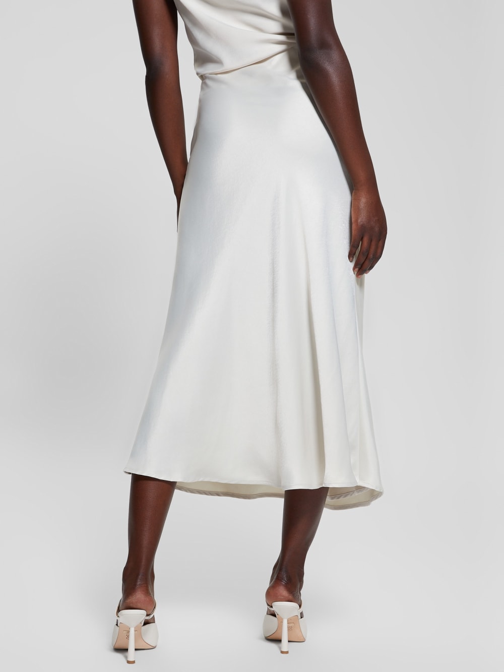 Eco Anastasia Midi Satin Skirt - Guess