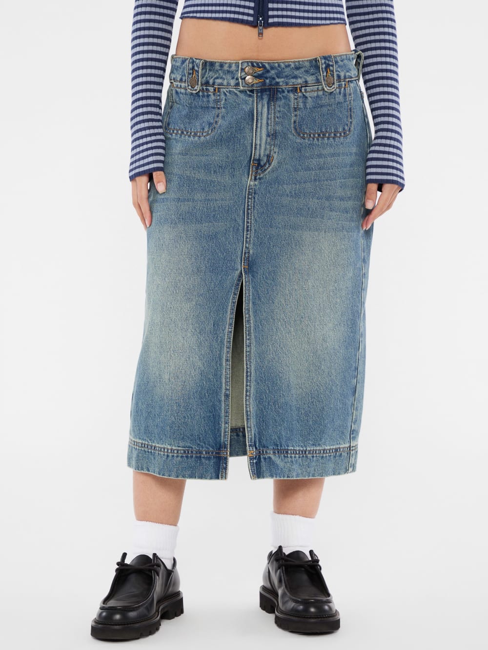GUESS Originals Denim Midi Skirt - Guess